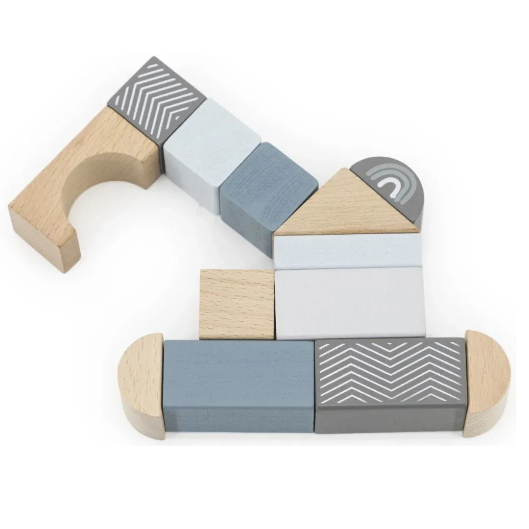 Label Label® Wooden Blocks Blue 50 pcs - Image 2