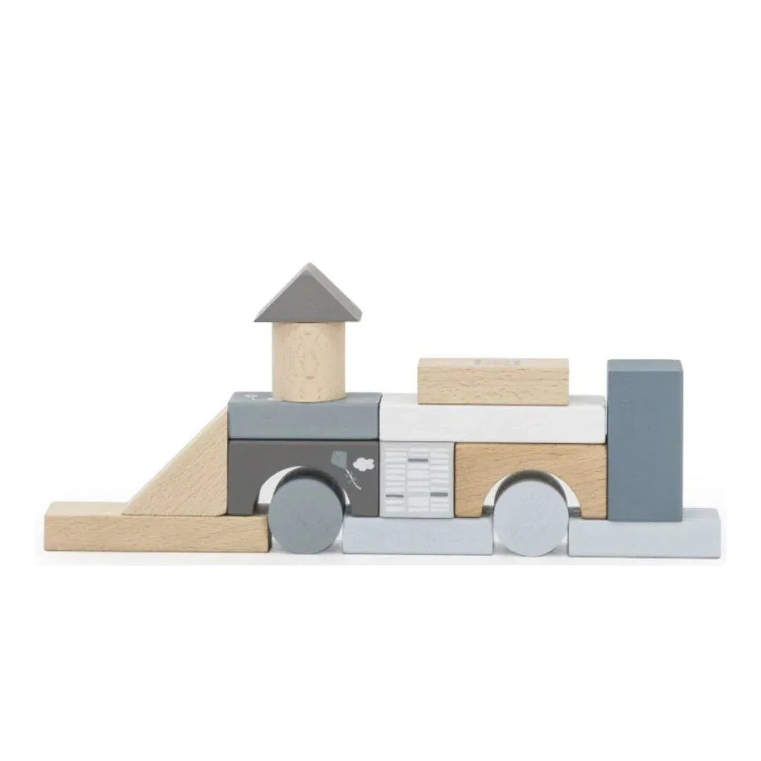 Label Label® Wooden Blocks Blue 50 pcs - Image 3
