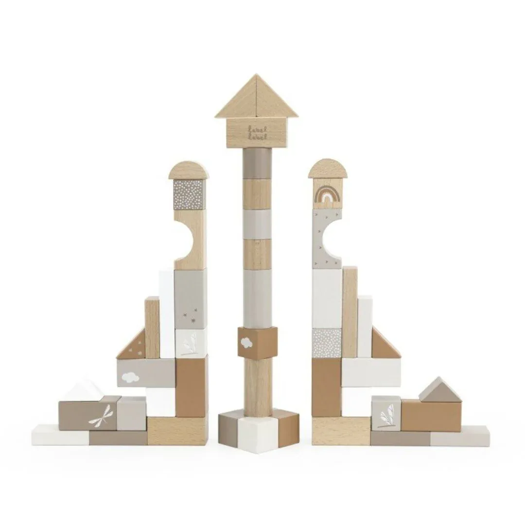 Label Label® Wooden Blocks Nougat 50 pcs - Image 2