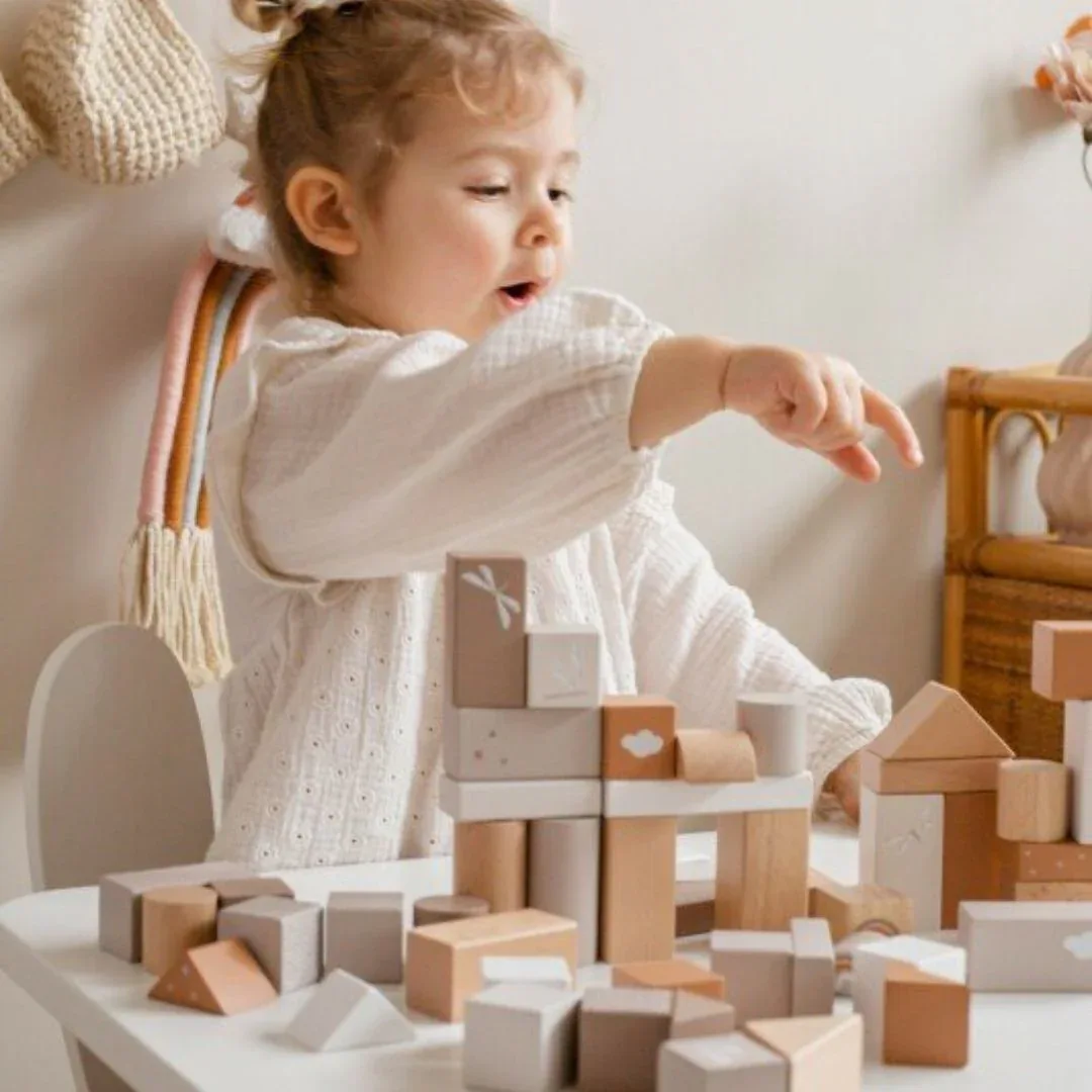 Label Label® Wooden Blocks Nougat 50 pcs - Image 3