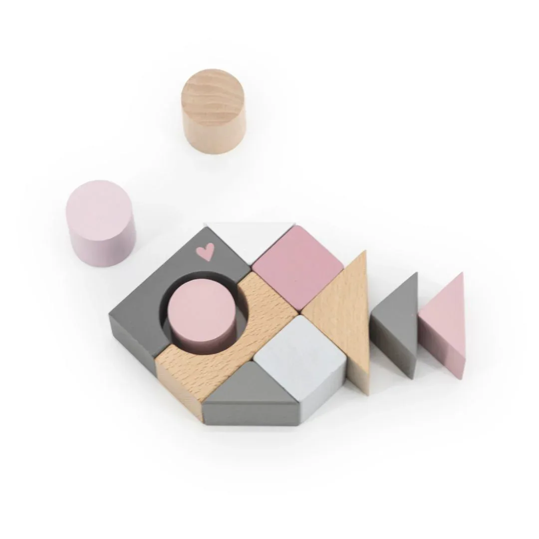 Label Label® Wooden Blocks Pink 50 pcs - Image 2
