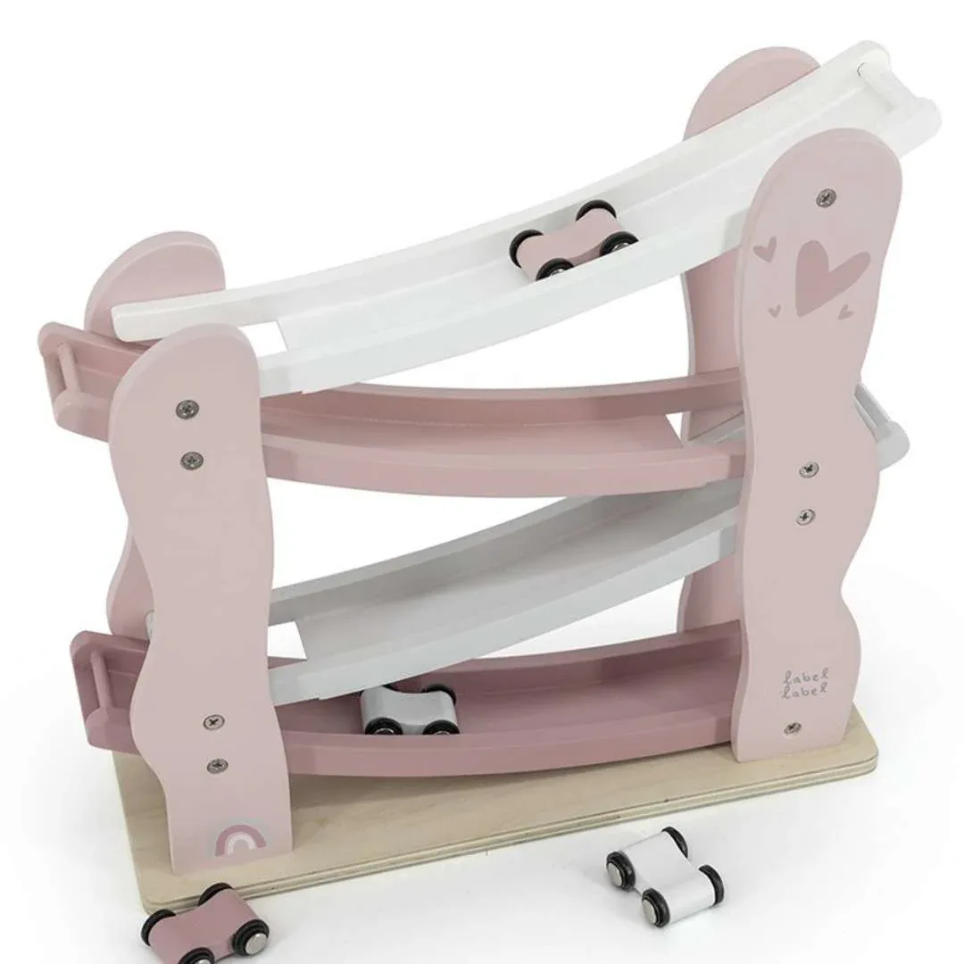 Label Label® Wooden race track Pink