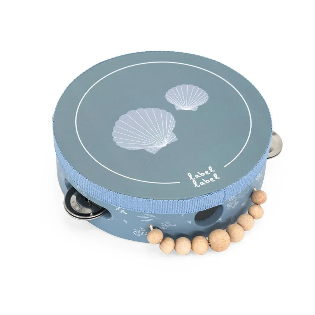 Label Label® Wooden Tambourine Blue - Image 2