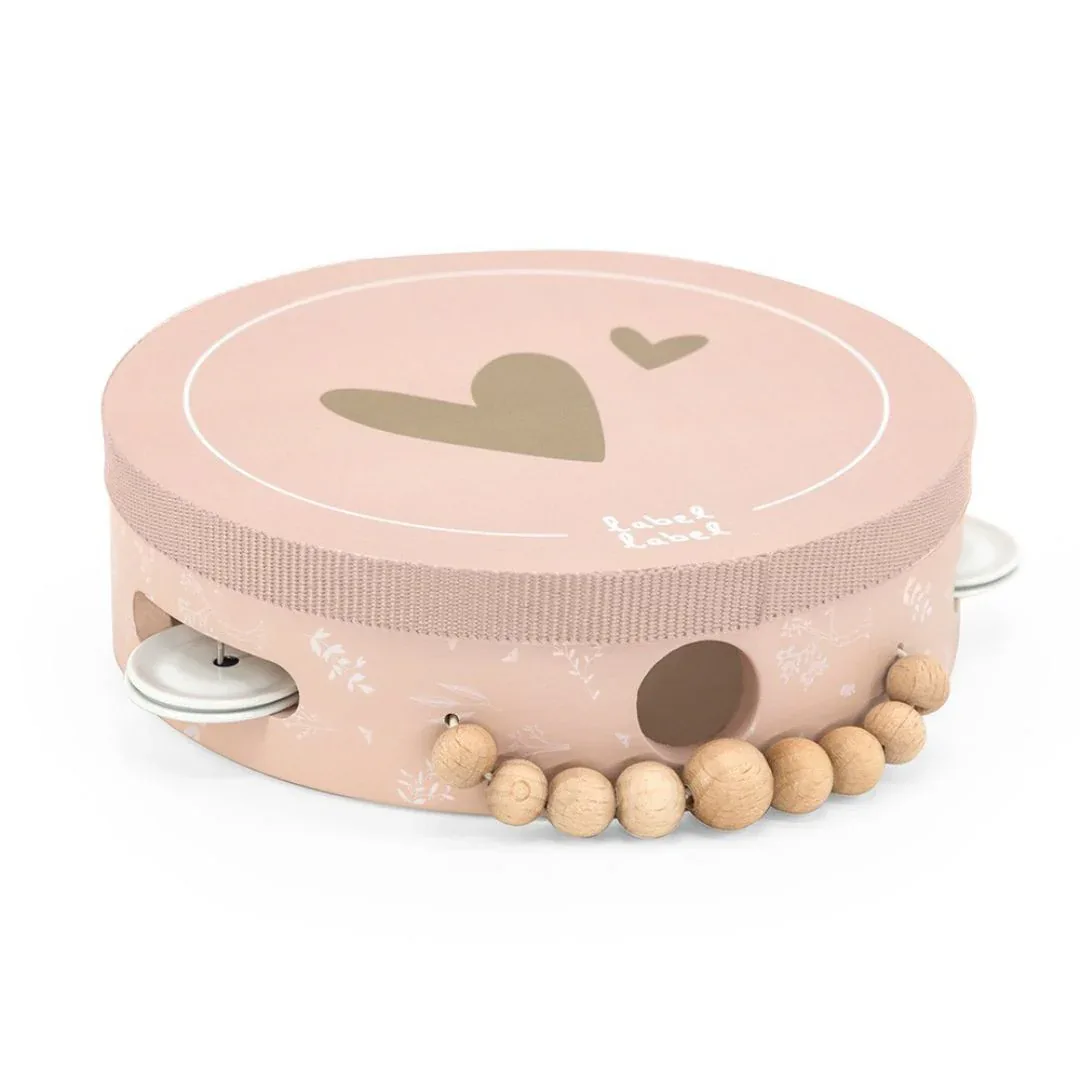 Label Label® Wooden Tambourine Pink - Image 2