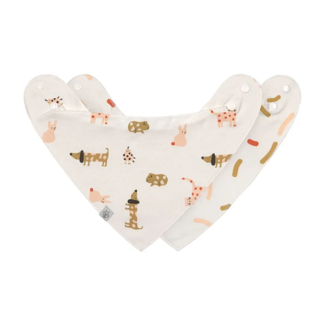 Lässig® Bandana bib 2 pcs Little Mateys Spicy Orange - Image 2