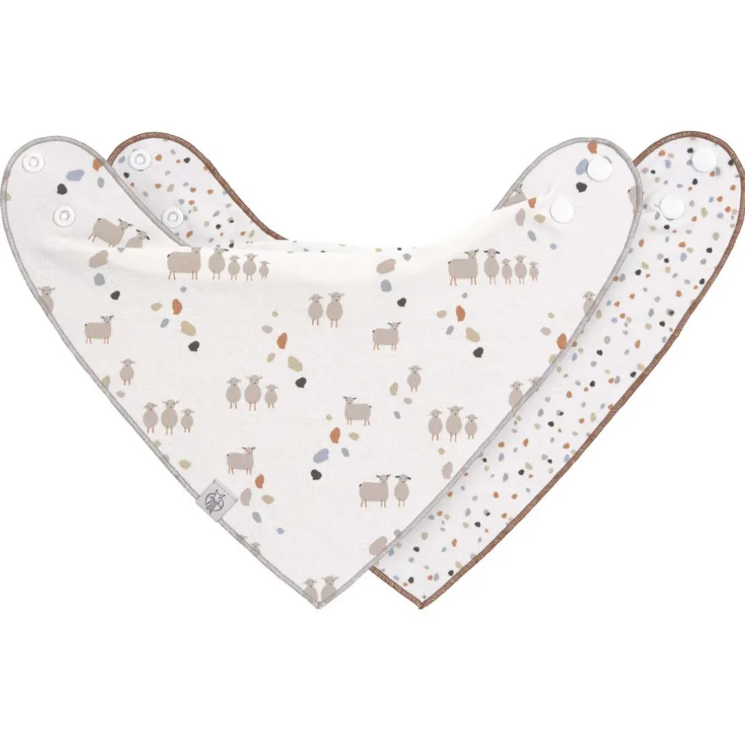 Lässig® Bandana bib 2 pcs Tiny Farmer Sheep - Image 2