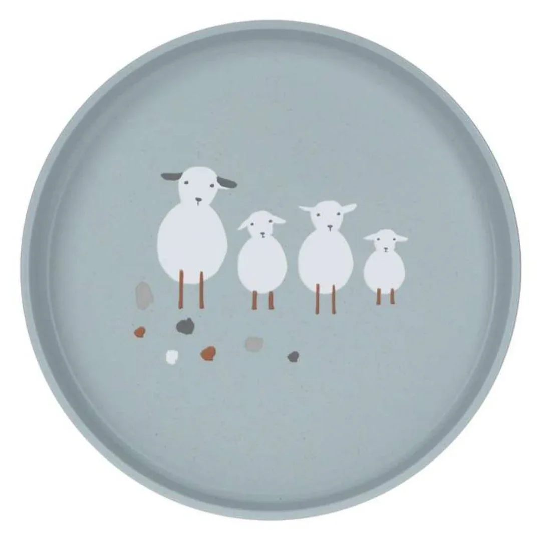 Lässig® Plate Tiny Farmer Sheep Blue - Image 2