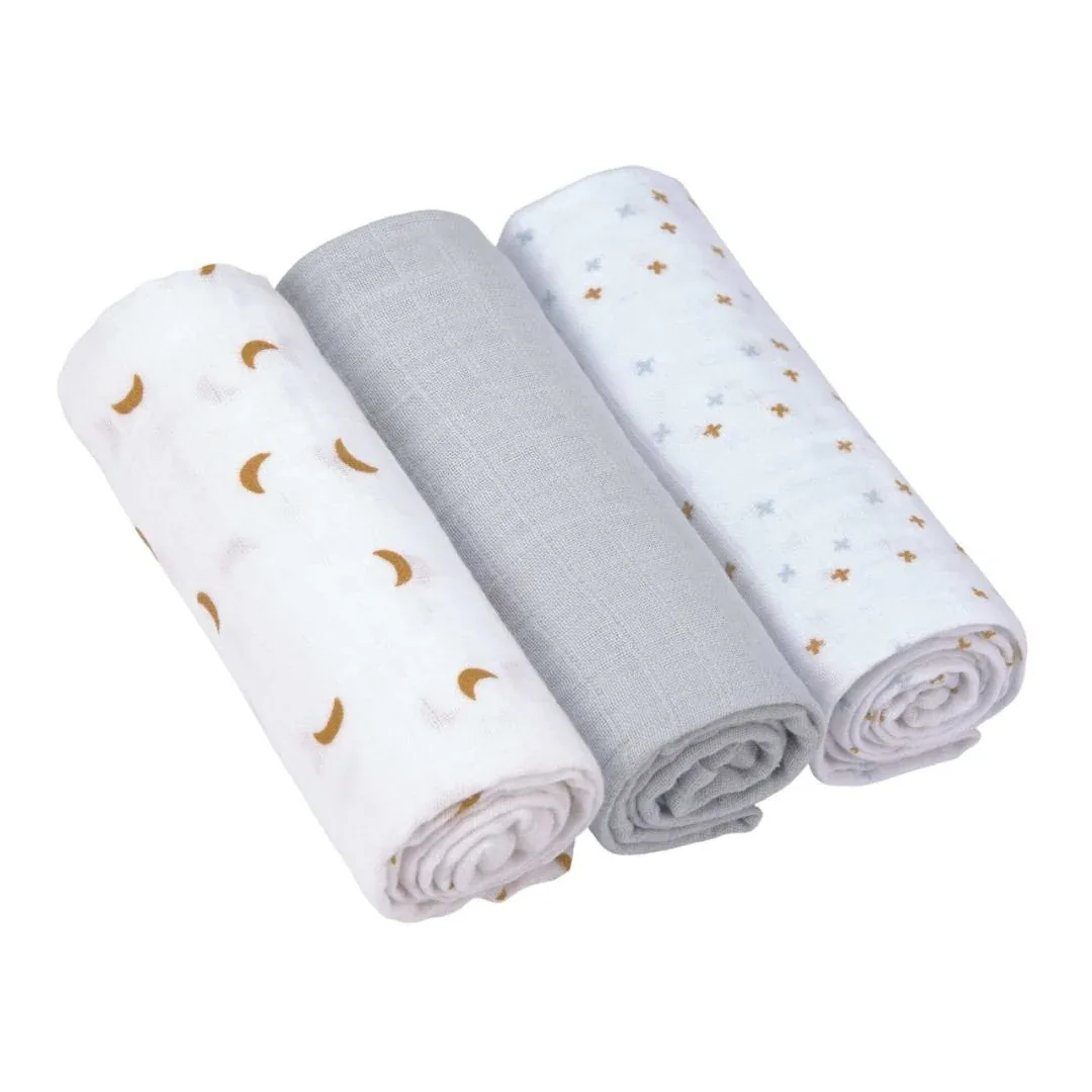 Lässig® Swaddle 3 pcs 85x85 Adventure Tractor - Image 2