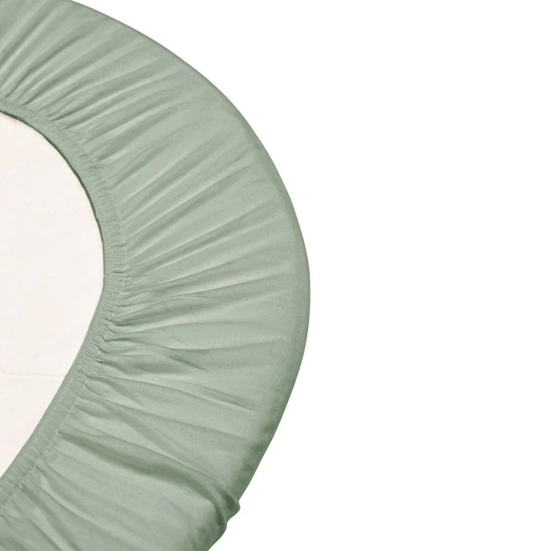 Leander® Bombažna rjuha 60x140cm 2 kos Sage Green - Image 2