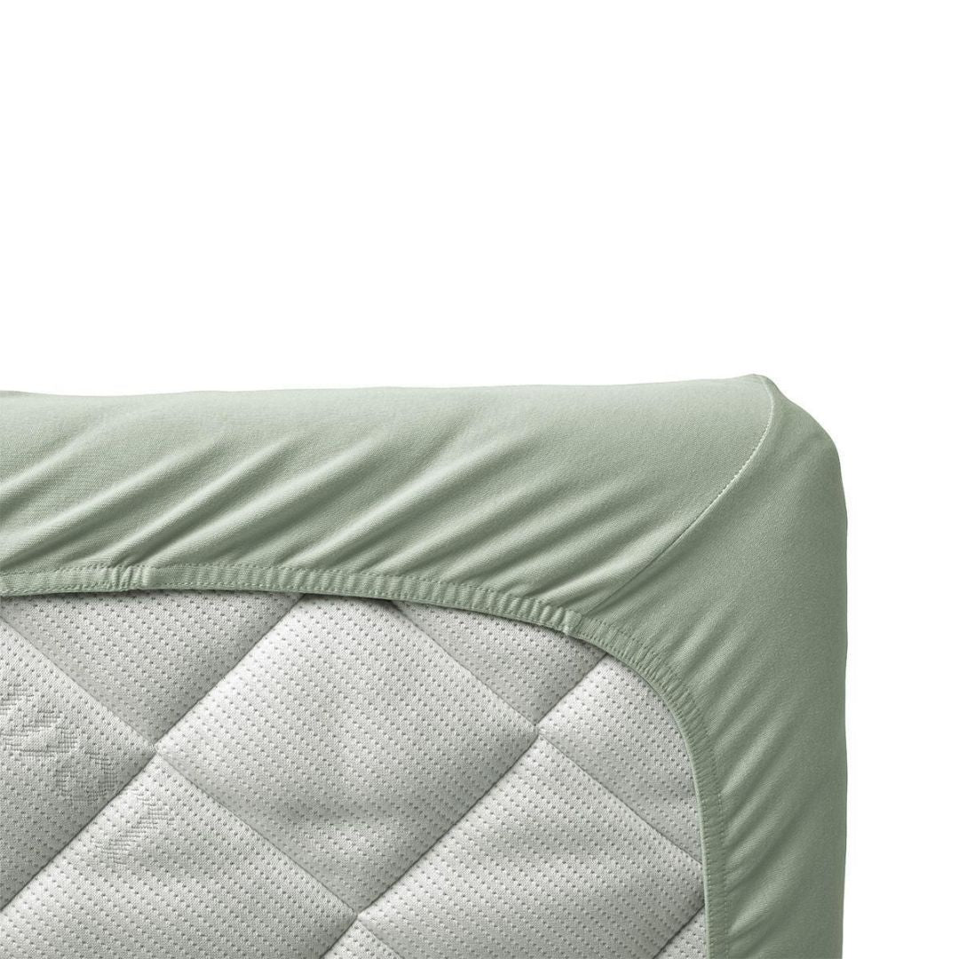Leander® Bombažna rjuha 60x140cm 2 kos Sage Green - Image 3