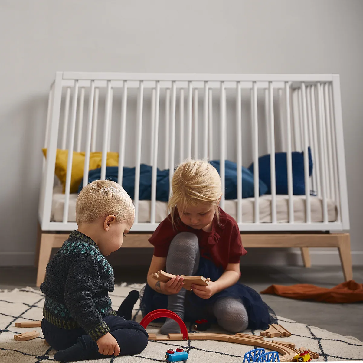 Leander® Luna™ Baby Bed wo. mattress 140x70 cm White/Oak - Image 5