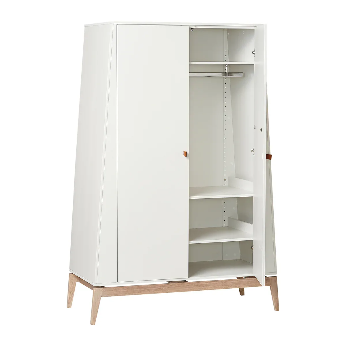 Leander® Luna™ Wardrobe Large White/Oak - Image 3