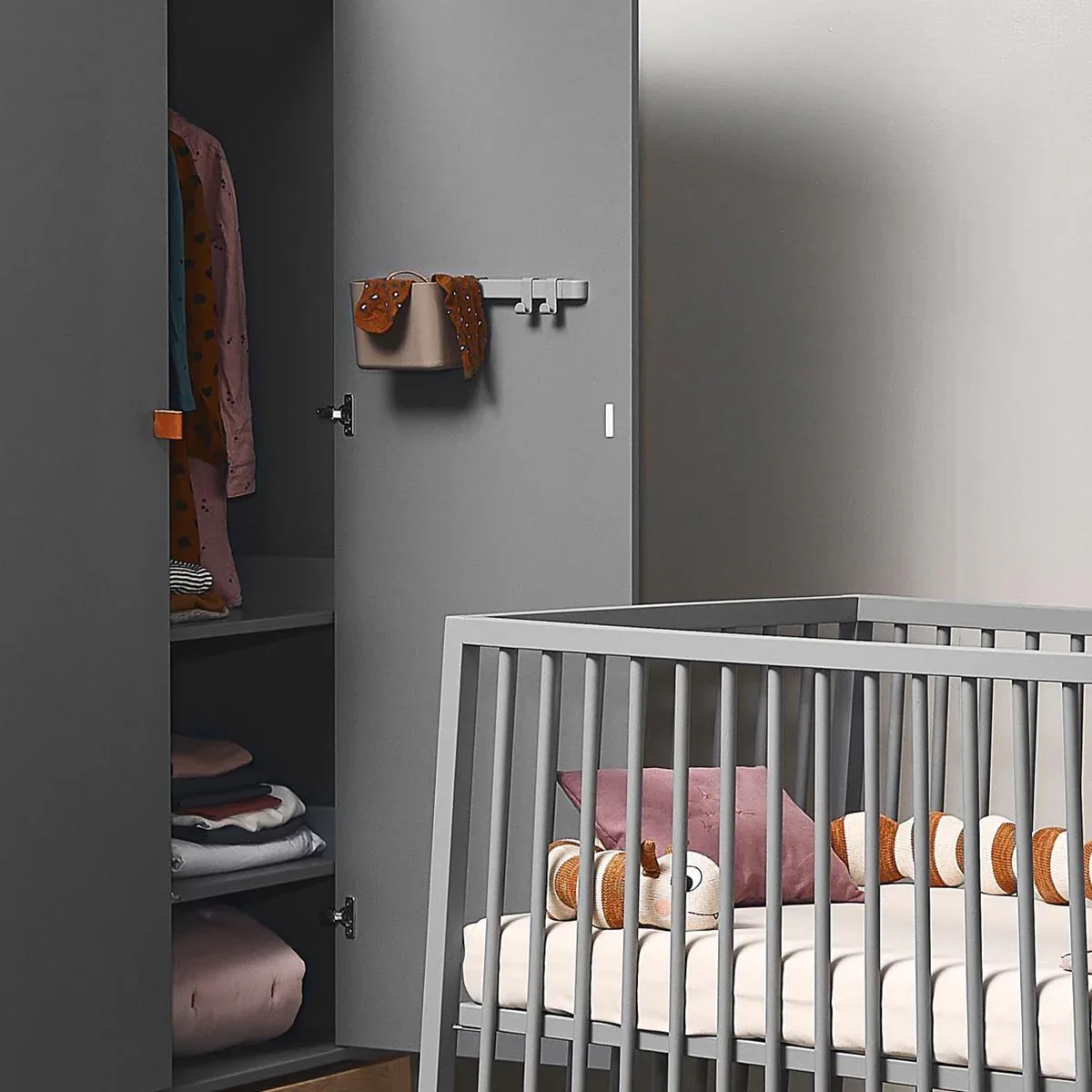 Leander® Organizers 3 Pcs.  & 2 Pcs. Rack Short Dusty Grey - Image 3