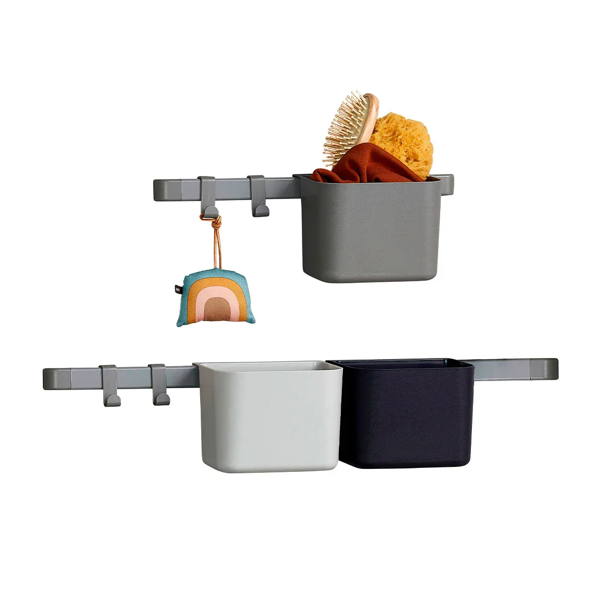Leander® Organizers 3 pcs, 2 racks (long/short) Dusty Grey - Image 2