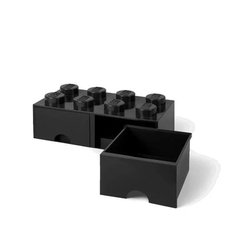 Lego® Storage Box with Drawers 8 Black - Image 3