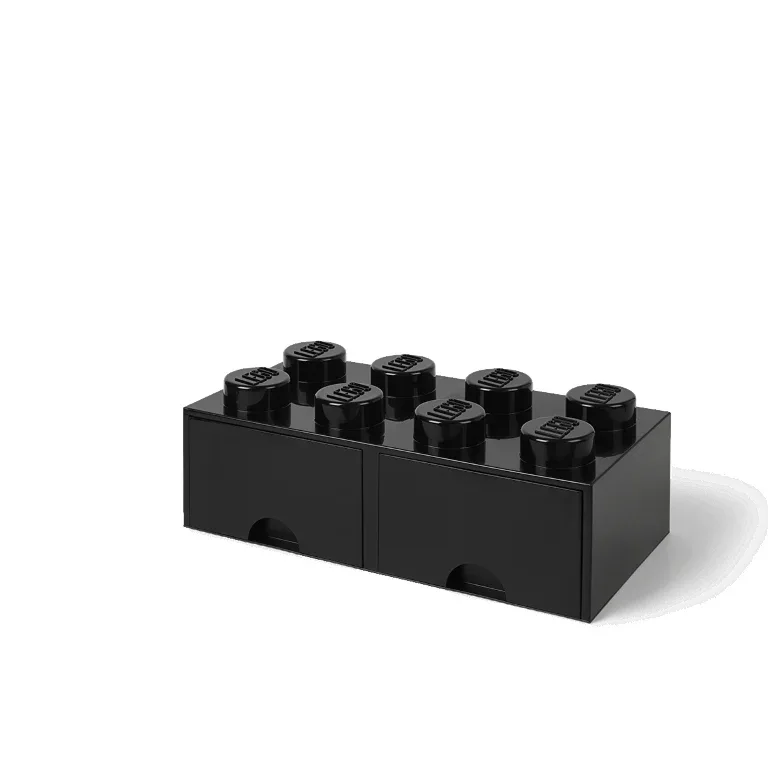 Lego® Storage Box with Drawers 8 Black - Image 4