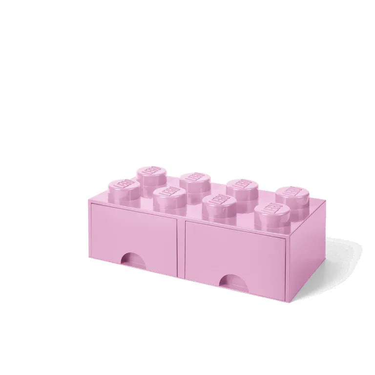 Lego® Storage Box with Drawers 8 Light Purple - Image 4