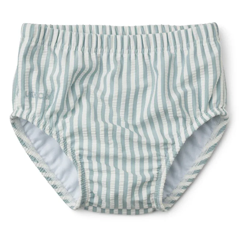 Liewood® Anthony Baby Swim Pants Stripe Sea Blue/White - Image 4