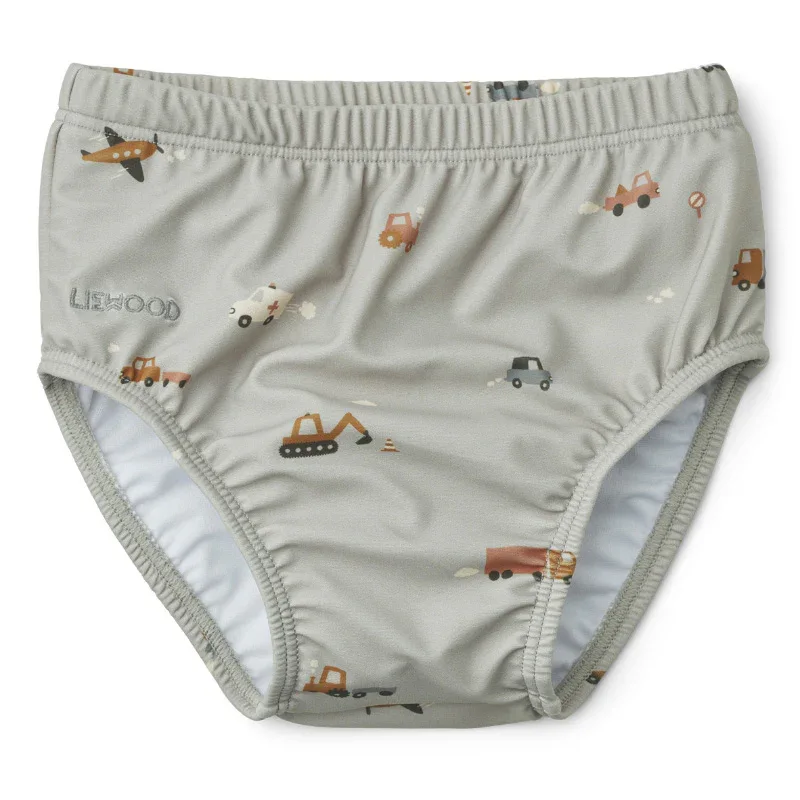 Liewood® Anthony Baby Swim Pants Vehicles/Dove Blue Mix - Image 4