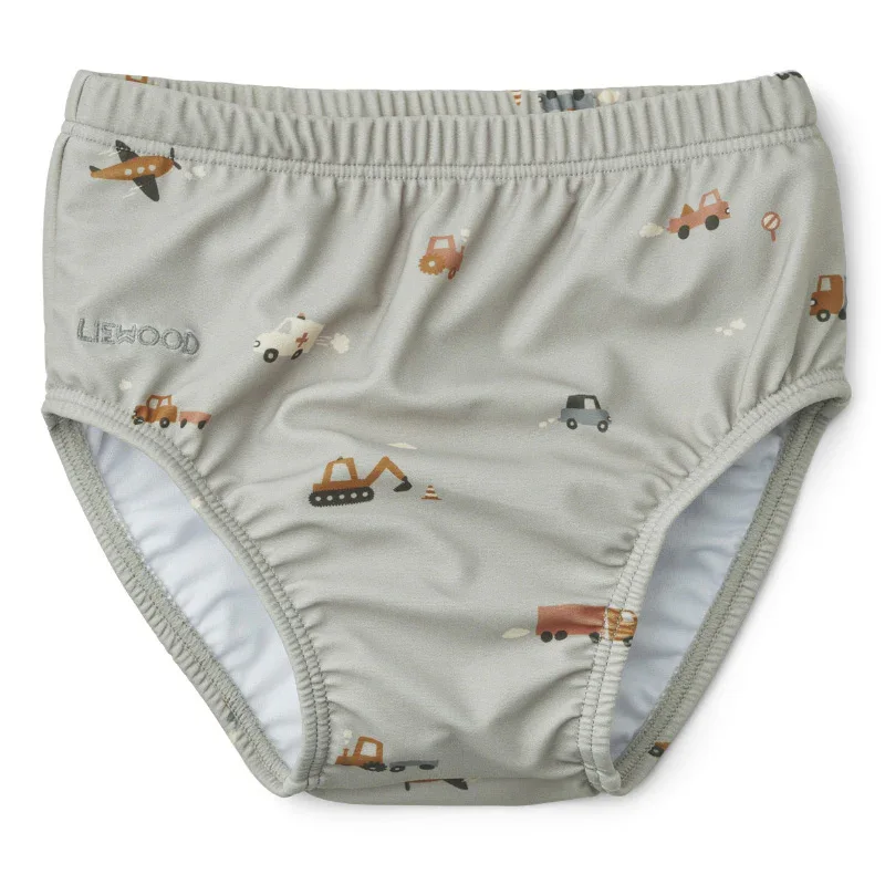 Liewood® Anthony Baby Swim Pants Vehicles/Dove Blue Mix - Image 5