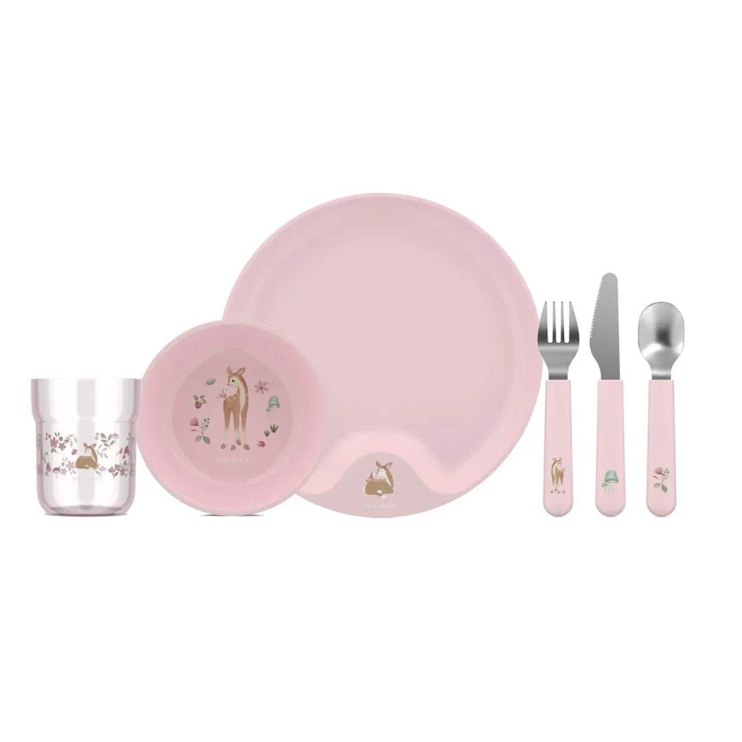 Little Dutch® 6-piece tableware set Fairy Garden