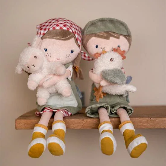 Little Dutch® Baby doll Farmer Rosa - M 35cm - Image 4