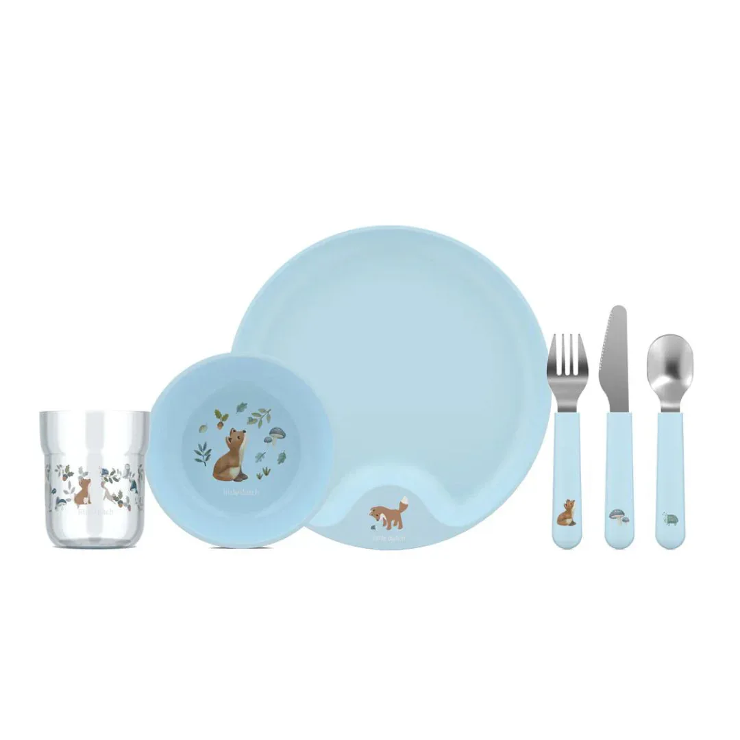 Little Dutch® 6-piece tableware set Forest Friends - Image 2