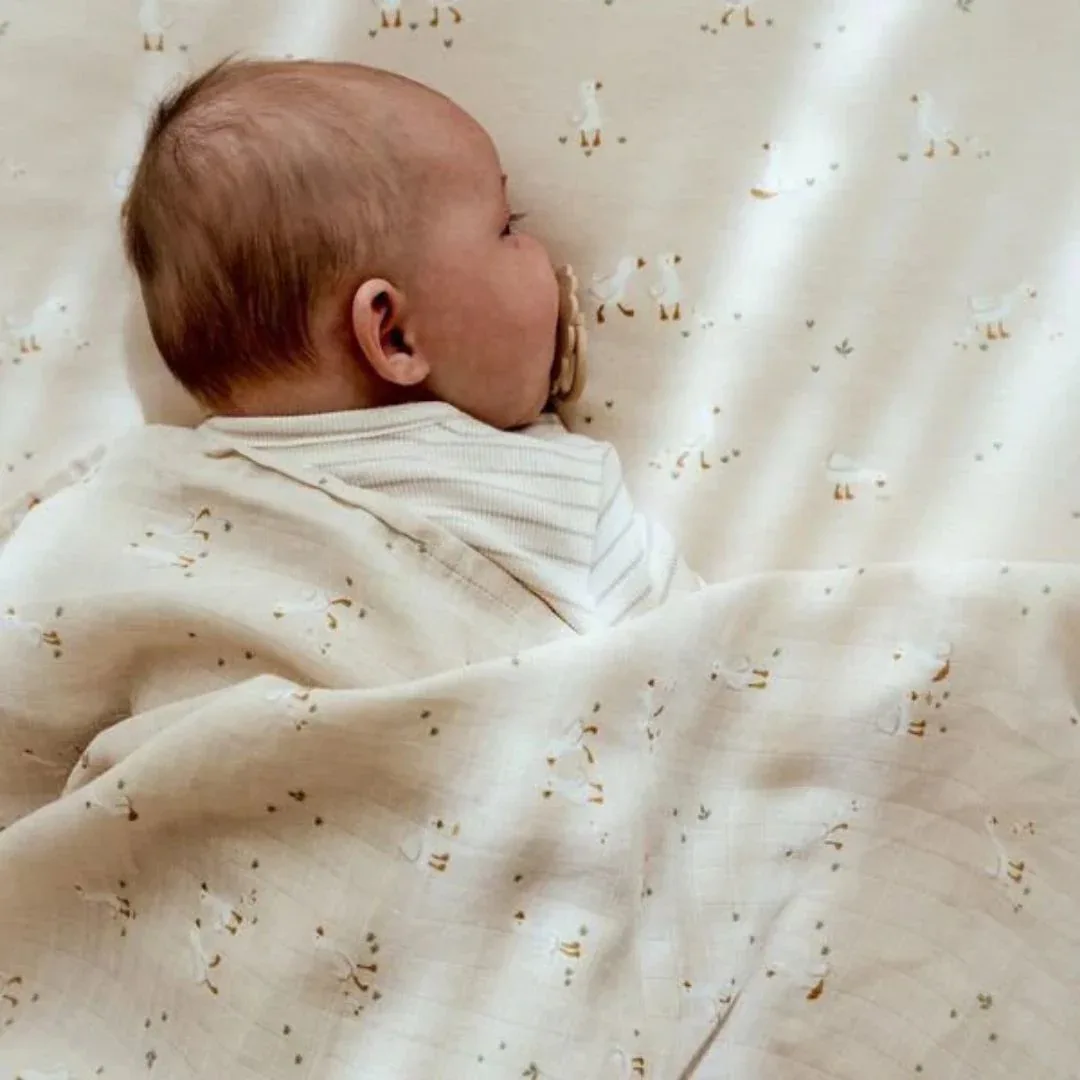 Little Dutch® Bassinet blanket Little Goose 100x70 - Image 2