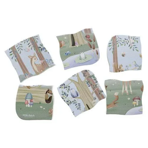 Little Dutch® Bath foam puzzle Forest Friends - Image 2