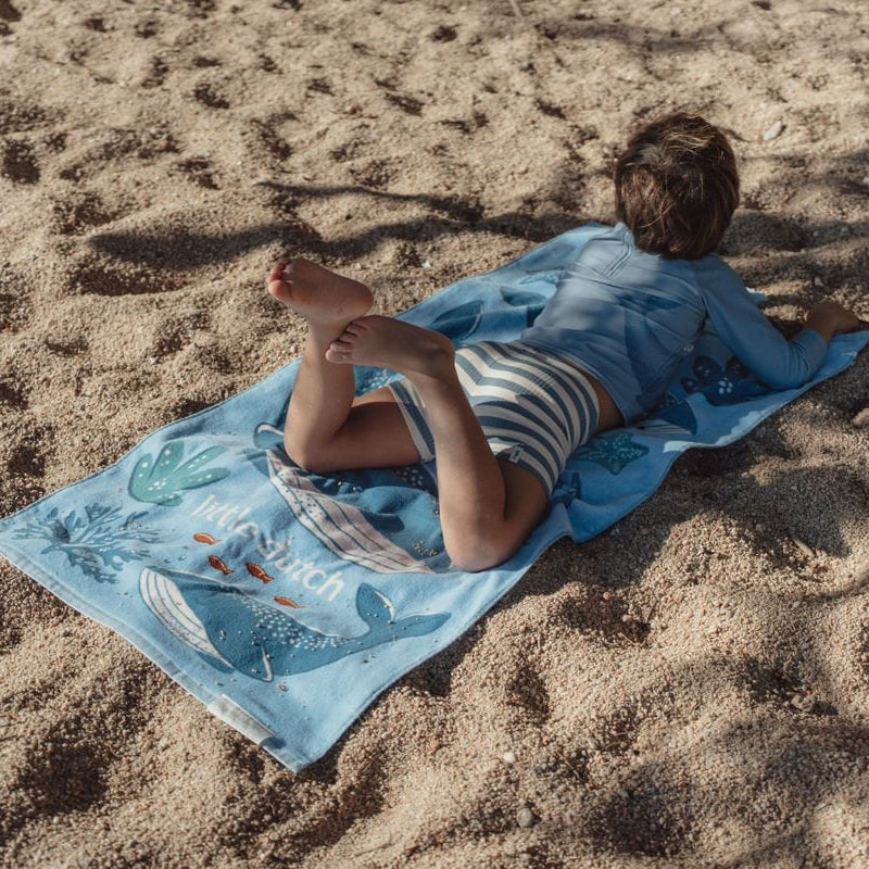 Little Dutch® Beach Towel Ocean World Blue - Image 4