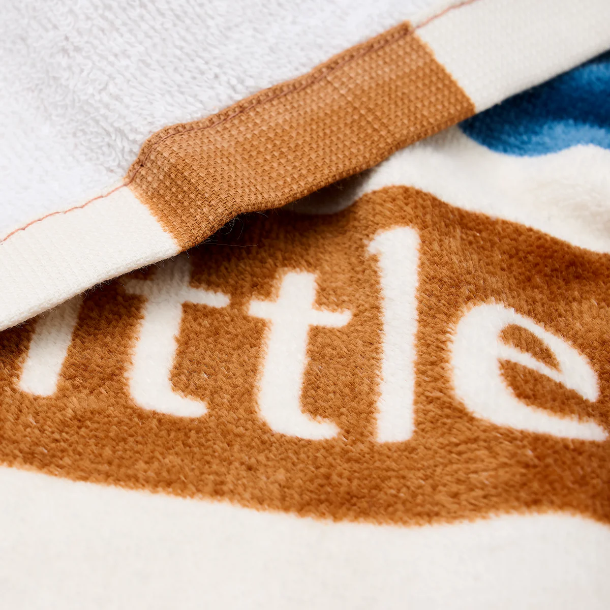 Little Dutch® Beach Towel Ocean World Brown Stripe - Image 3