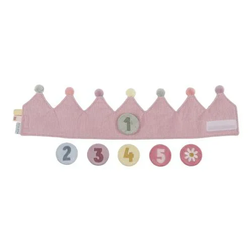 Little Dutch® Birthday crown with numbers Pink - Image 2