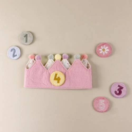 Little Dutch® Birthday crown with numbers Pink - Image 6