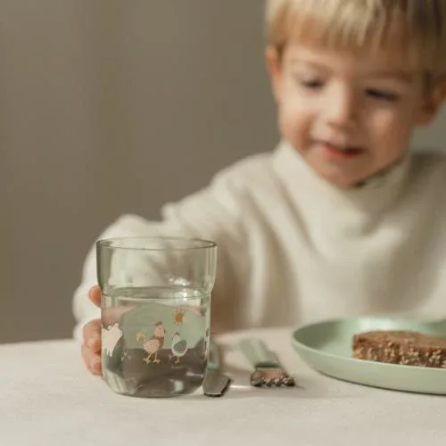 Little Dutch® Children's glass 250 ml Little Farm - Image 2