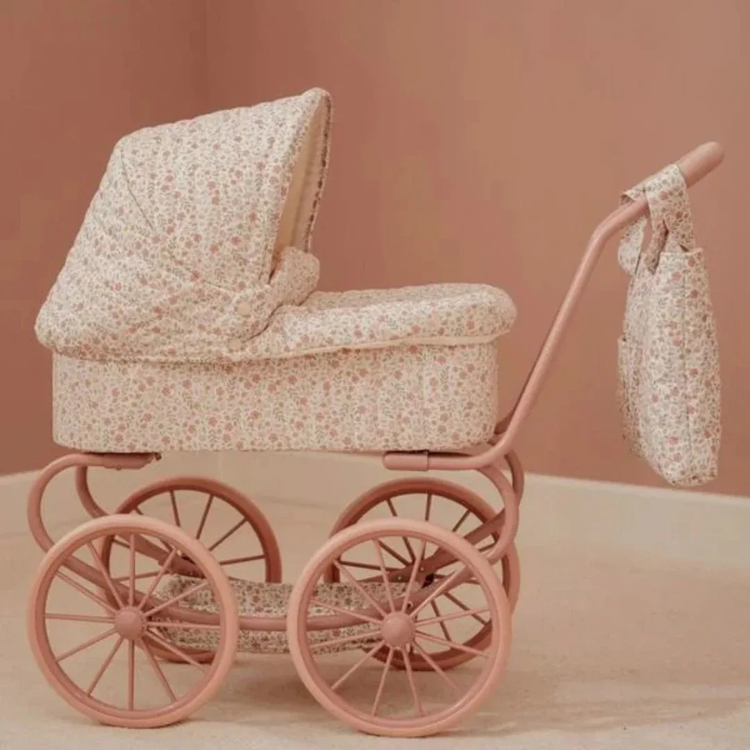 Little Dutch® Classic Doll Pram Soft Flowers - Image 6