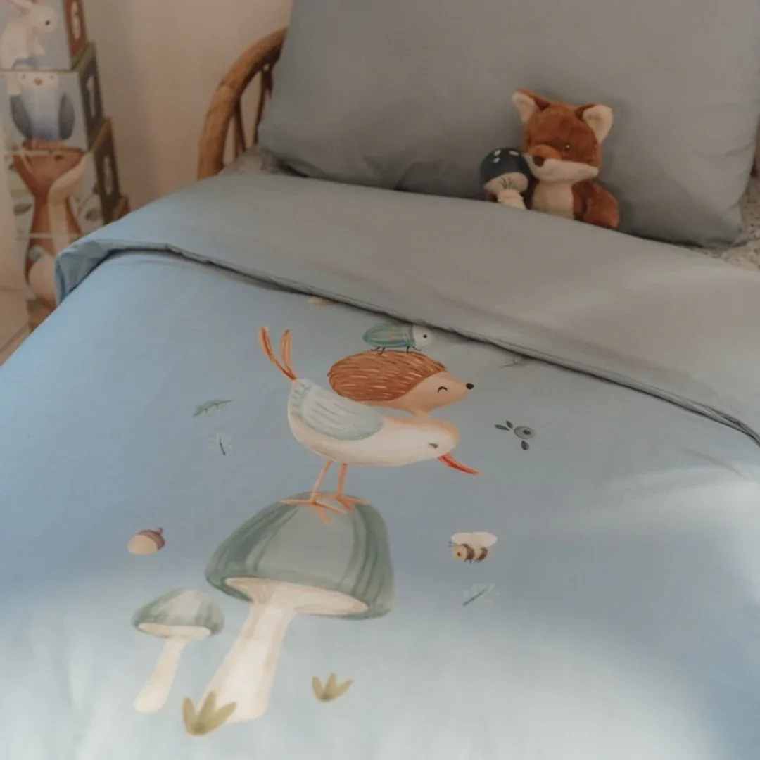 Little Dutch® Cot duvet cover Denim Blue 140x100 - Image 2