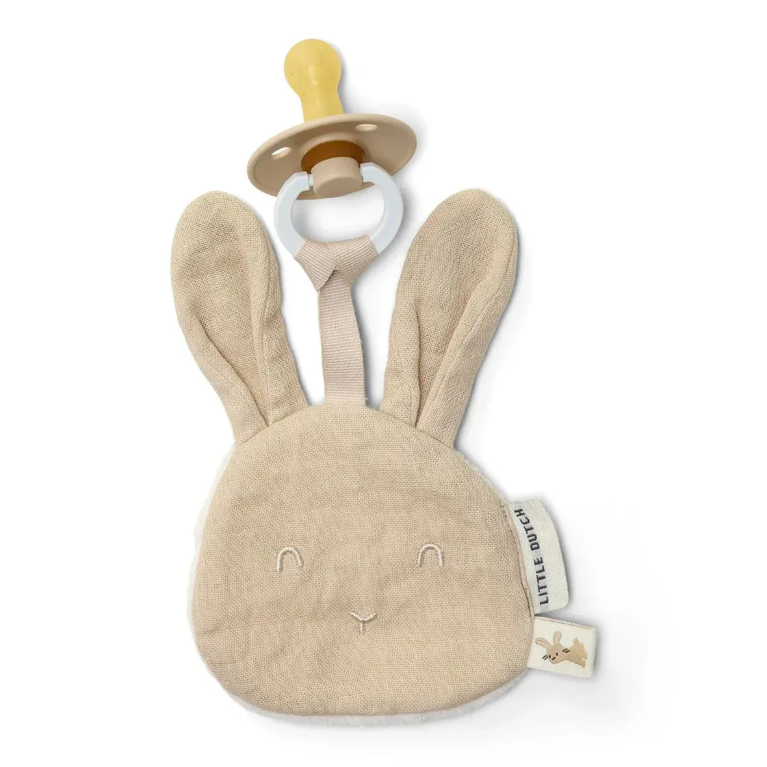 Little Dutch® Cuddle Cloth and Pacifier Holder Bunny - Image 3