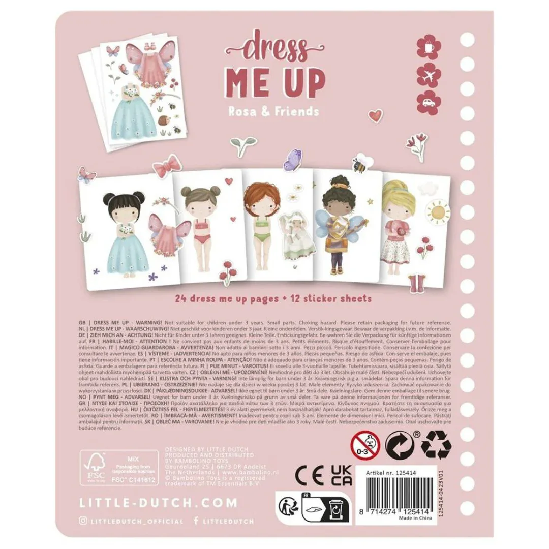 Little Dutch® Dress me up book Rosa & Friends - Image 4