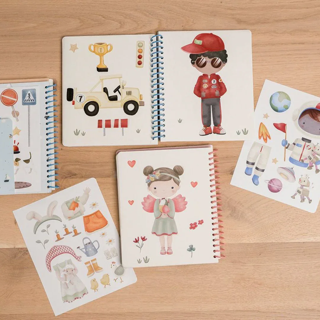 Little Dutch® Dress me up book Rosa & Friends - Image 7