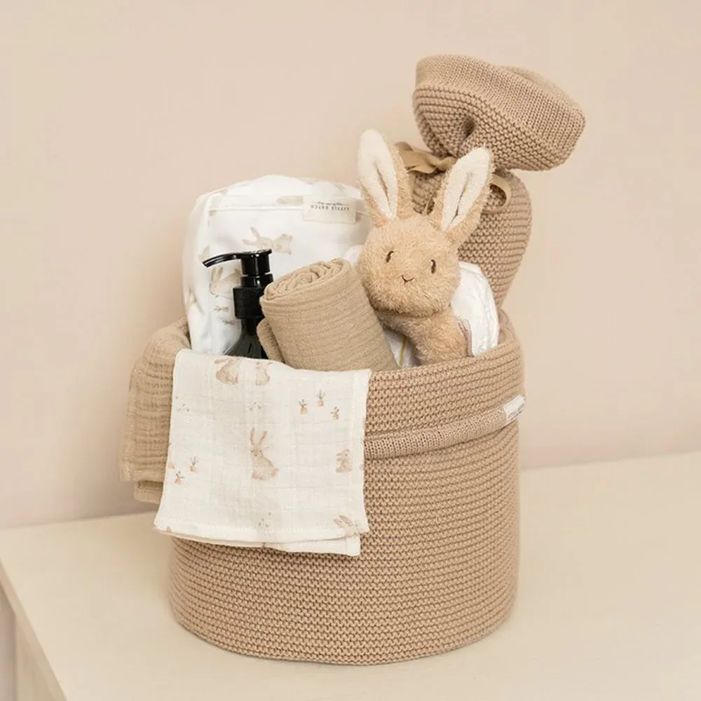 Little Dutch® Facecloths set muslin Baby Bunny/Beige 26x26 - Image 3
