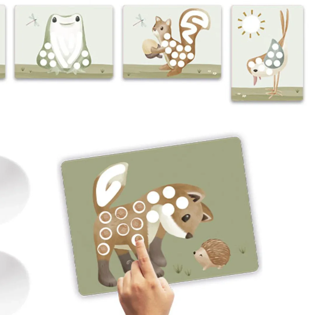 Little Dutch® Forest Friends Finger Painting Set - Image 2