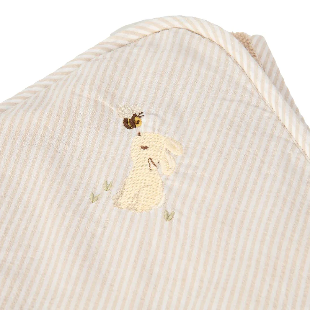 Little Dutch® Hooded Towel Baby Bunny 75x75 cm - Image 3