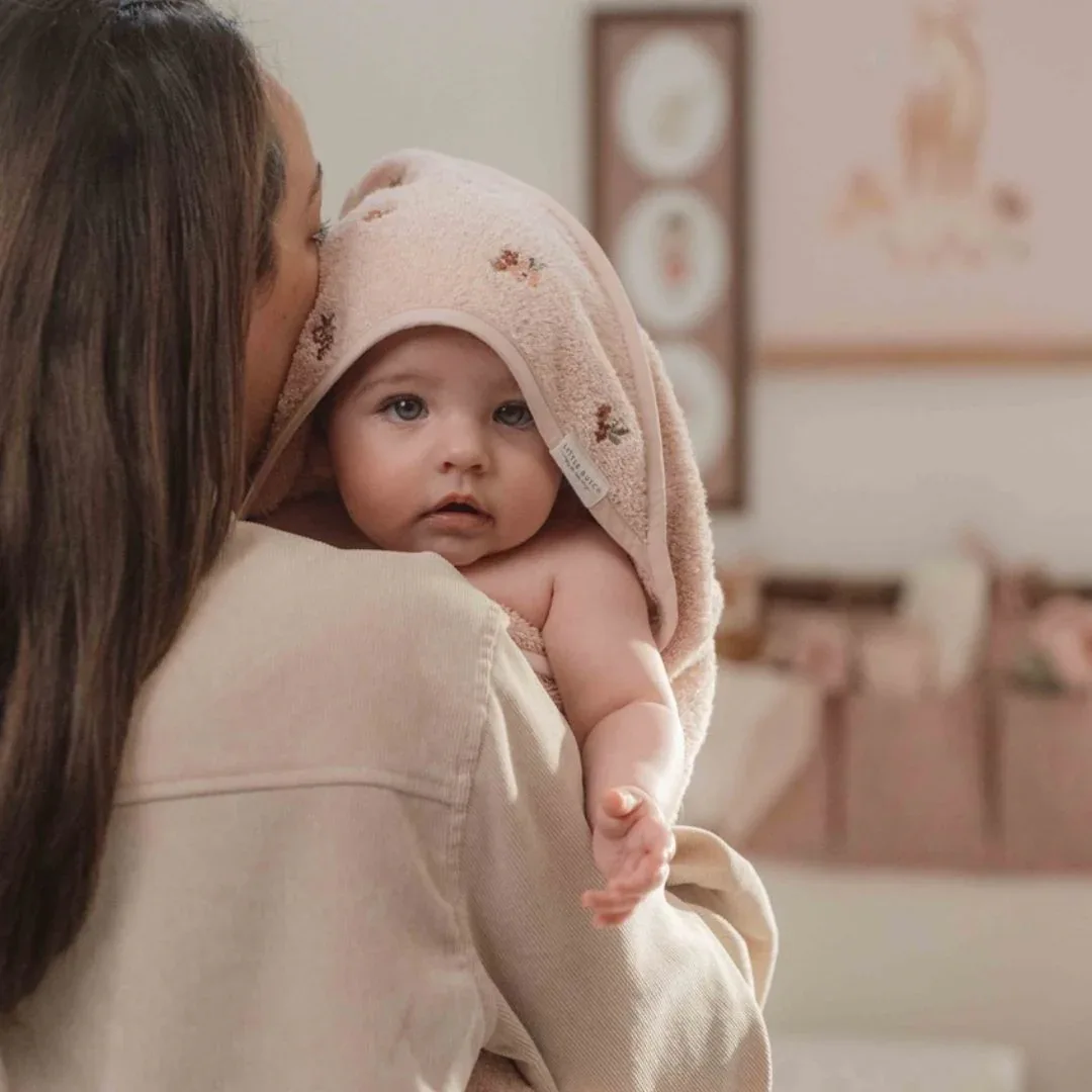 Little Dutch® Hooded towel Blossom 75x75 - Image 4