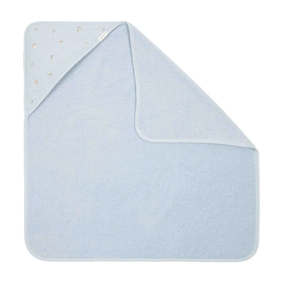 Little Dutch® Hooded towel Blue 75x75 - Image 3