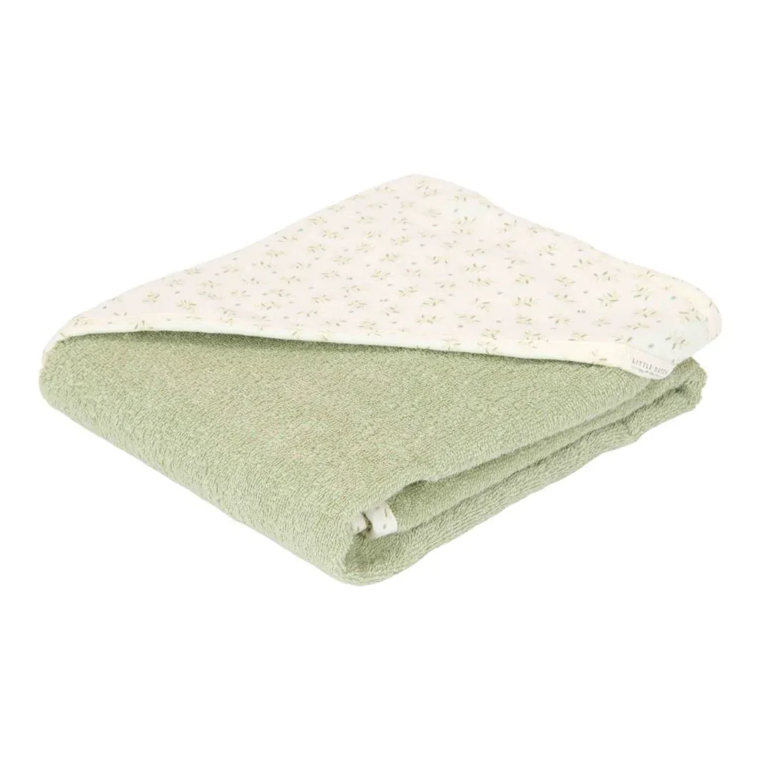 Little Dutch® Hooded towel Blueberry Leaves 75x75 - Image 2