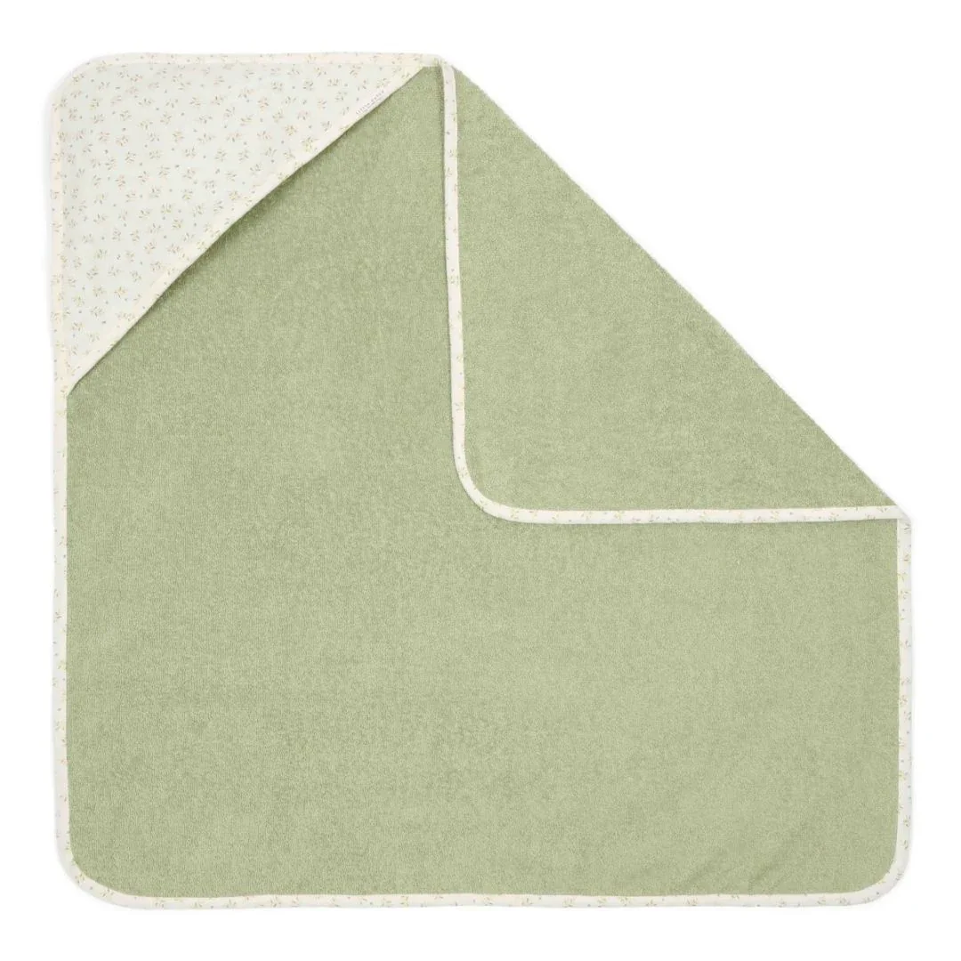 Little Dutch® Hooded towel Blueberry Leaves 75x75 - Image 3