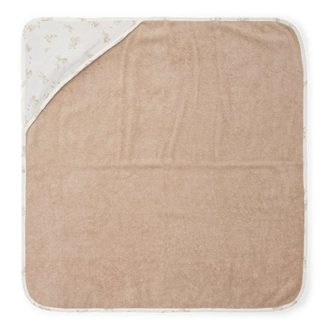 Little Dutch® Hooded towel muslin Baby Bunny 75x75 - Image 4