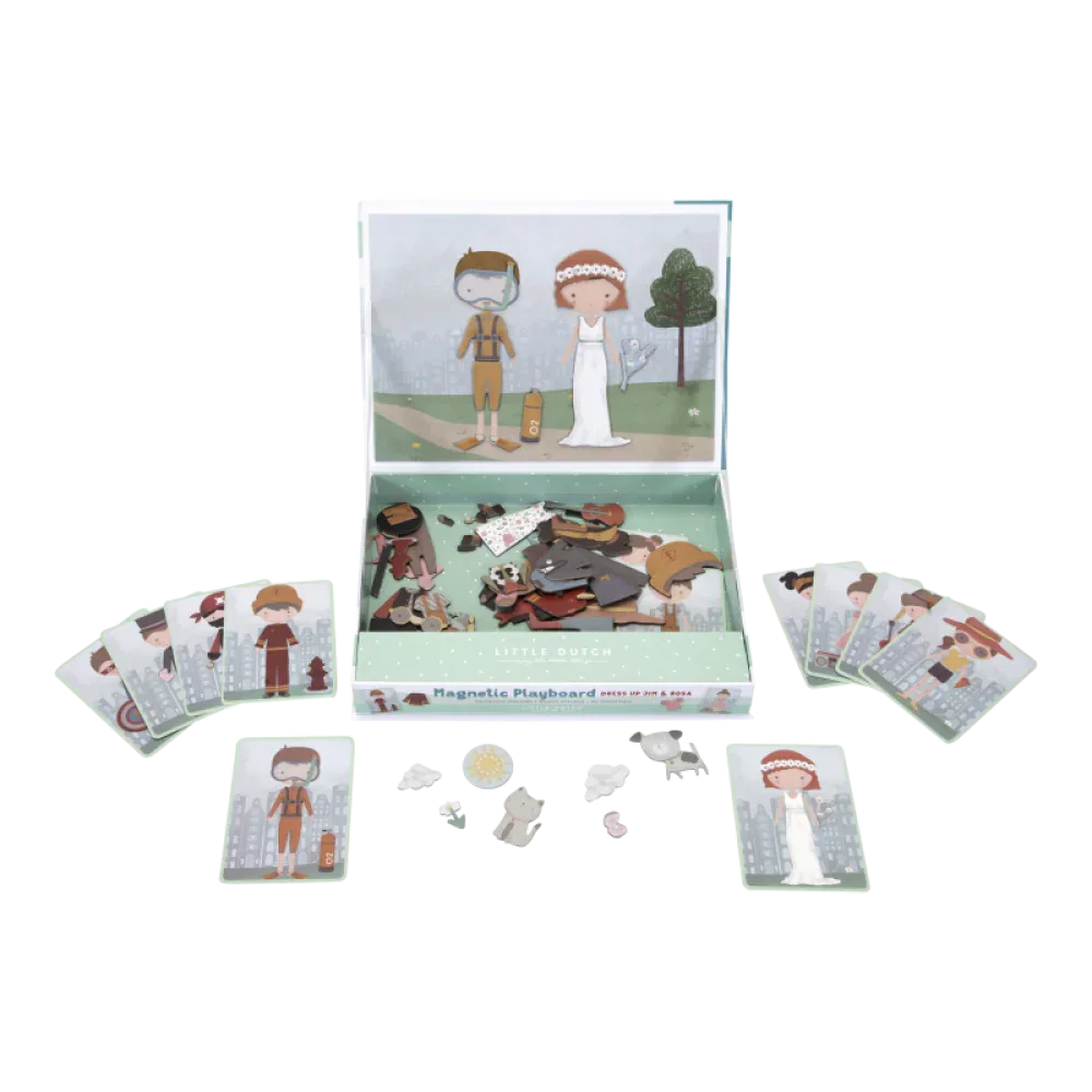 Little Dutch® Magnetic Dress-Up Puzzle Jim & Rosa - Image 2