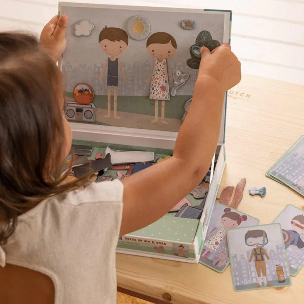 Little Dutch® Magnetic Dress-Up Puzzle Jim & Rosa - Image 3
