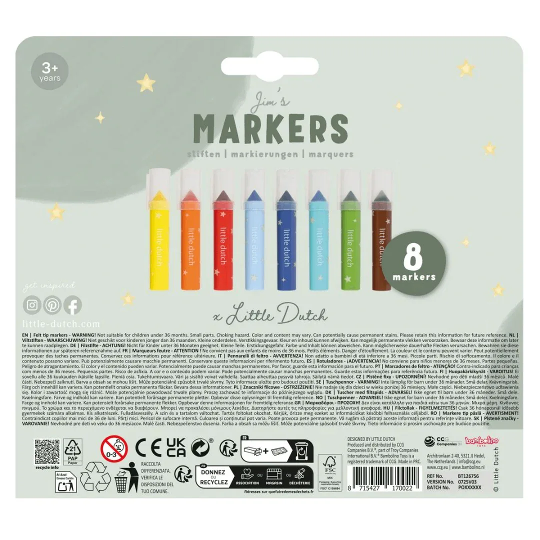 Little Dutch®  Markers Jim & Friends - Image 3